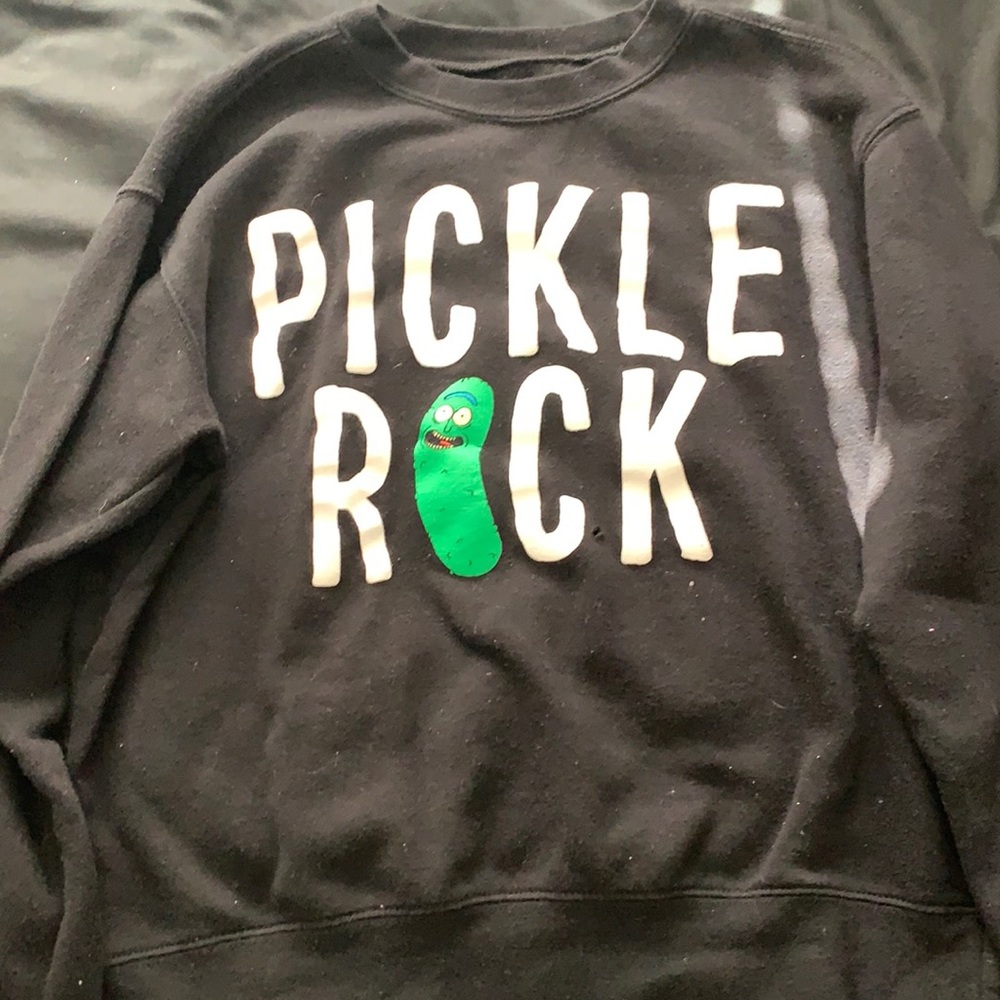 black rick and morty sweater